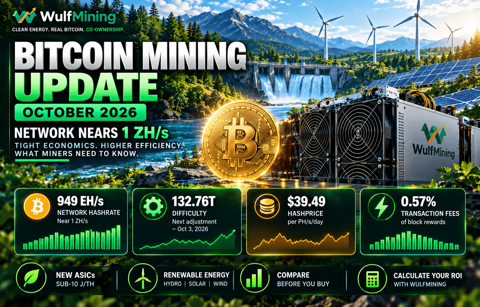 Bitcoin ASIC Mining Update: October 2026