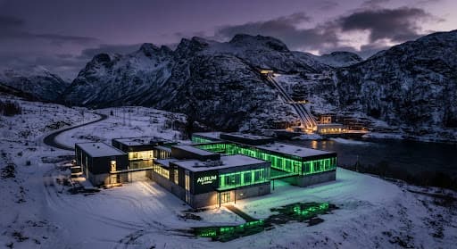 Renewable mining facility exterior